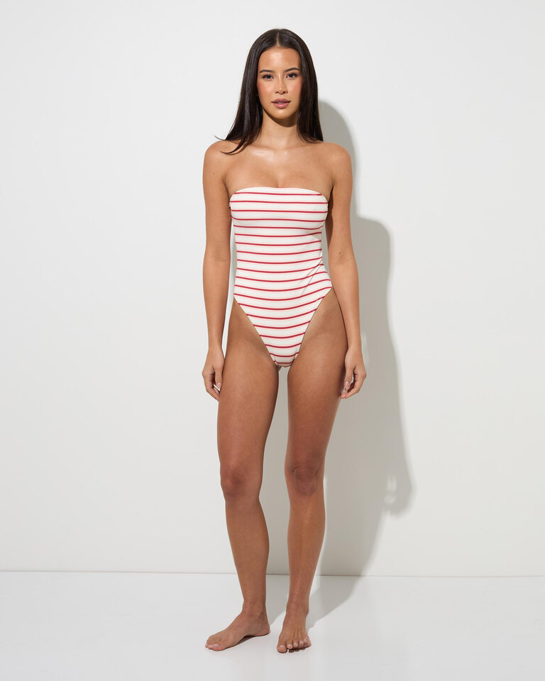 Rhythm Tami Stripe Strapless One Piece