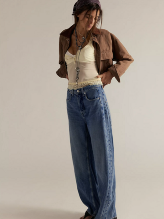 Free People Truro Baggy Puddle Jean