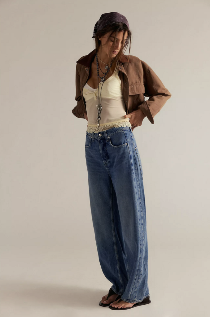 Free People Truro Baggy Puddle Jean