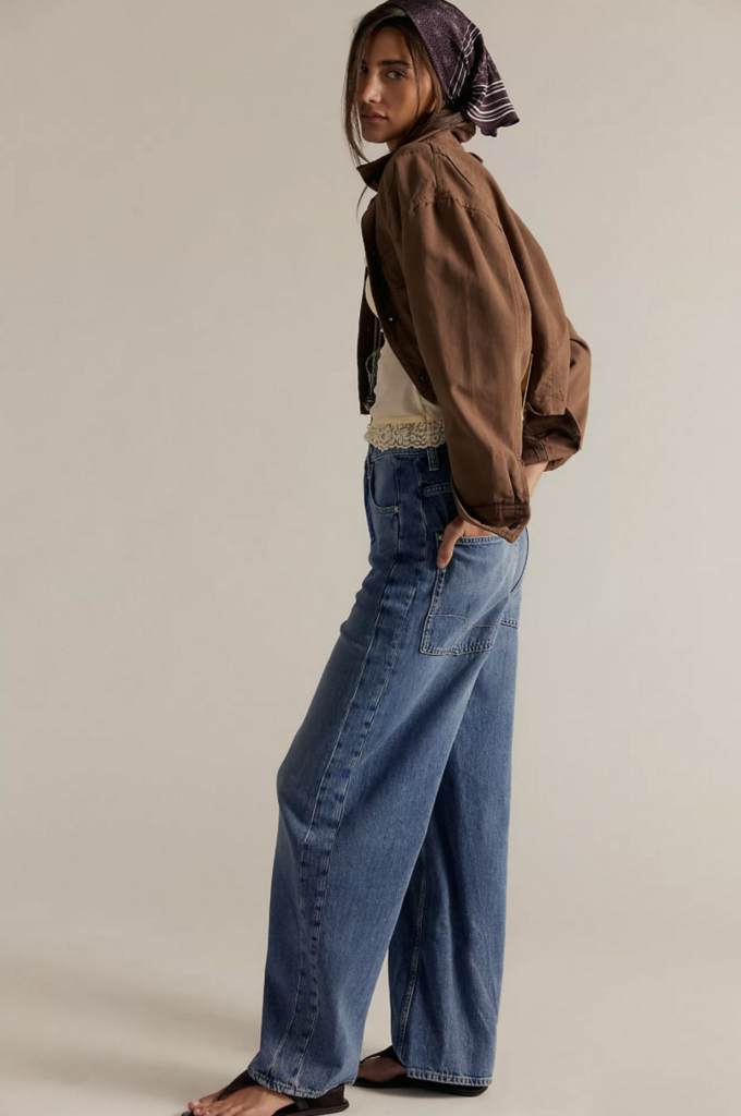 Free People Truro Baggy Puddle Jean