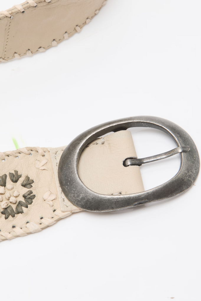 Free People Indigo Dreaming Raffia Belt