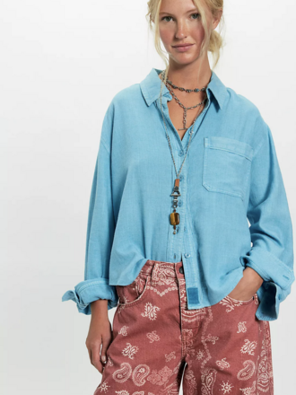 Free People Linen Laurel Top