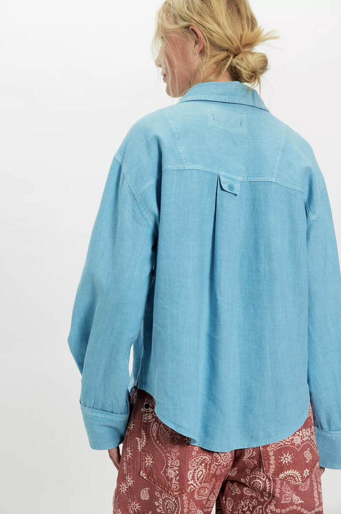 Free People Linen Laurel Top