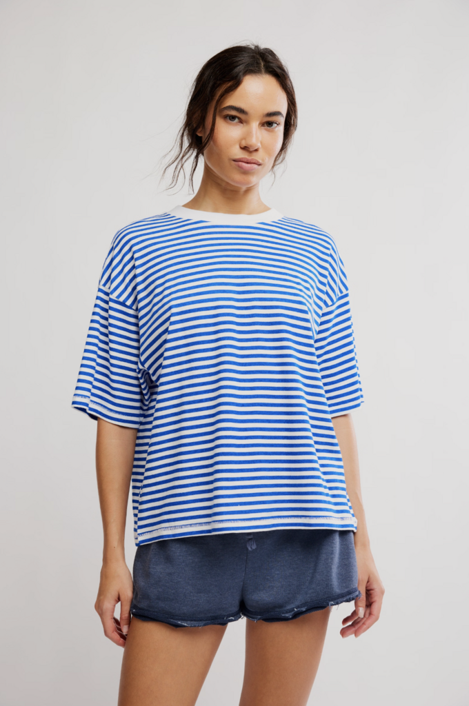Free People Printed Tackle Tee