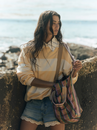 Free People Oksana Multi Print Tote