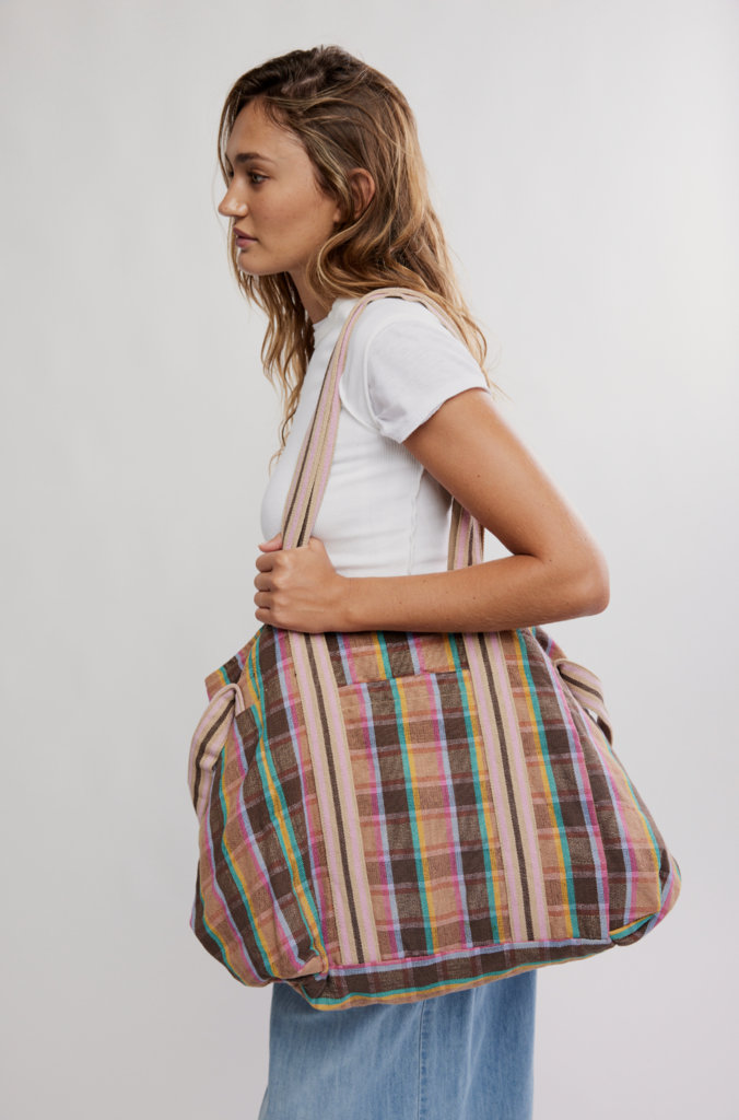 Free People Oksana Multi Print Tote