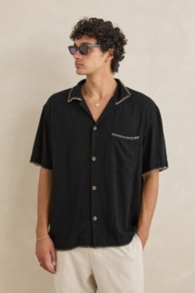 Rhythm Relaxed Whip Stitch Short Sleeve Shirt