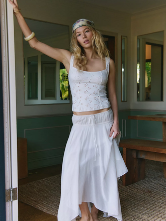 Free People Full Bloom Eyelet Cami
