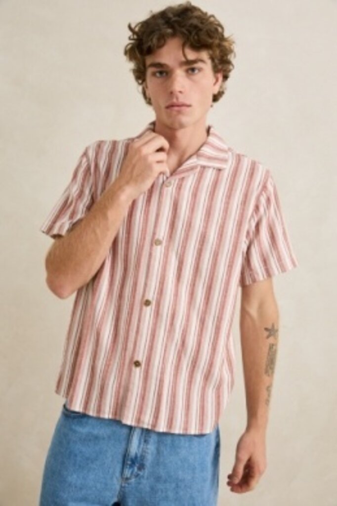 Rhythm Vacation Stripe Short Sleeve Shirt