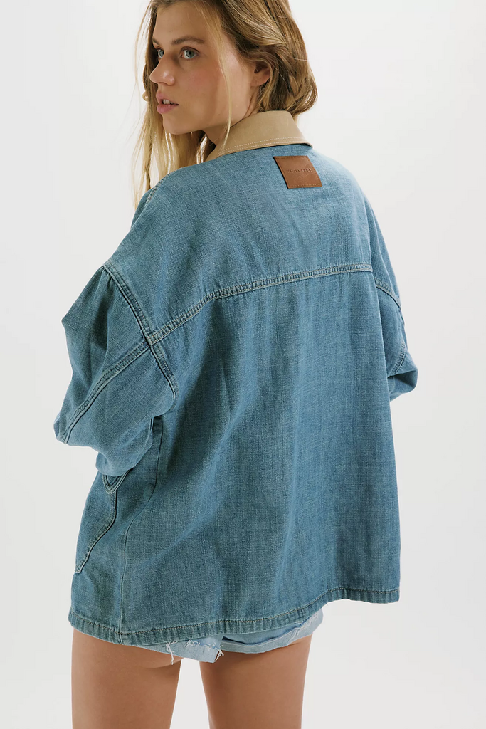 Free People Lemon Denim Jacket