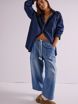 Free People Easy Peasy Pull On Pant