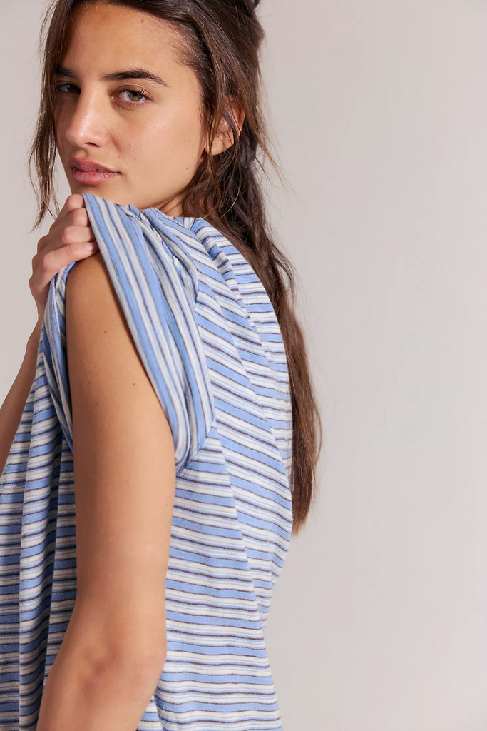 Free People All Love Stripe Pocket Tee