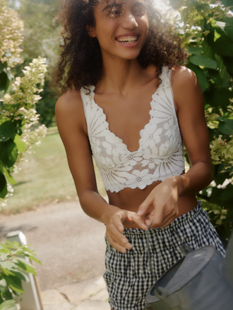 Free People Petal Party Plunge Bralette