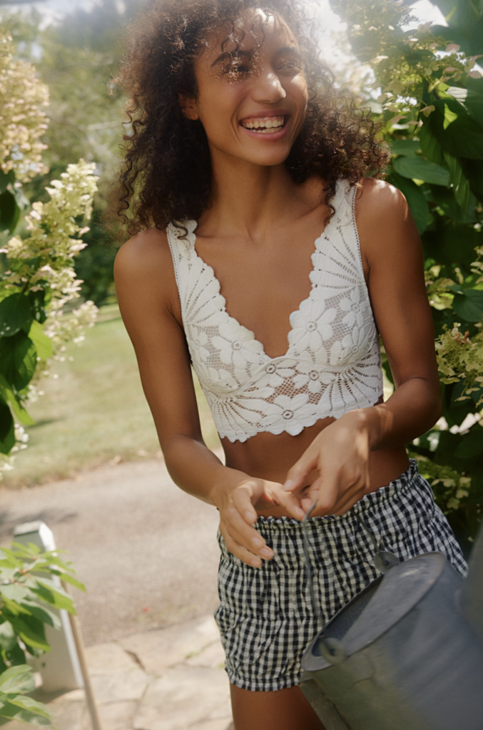 Free People Petal Party Plunge Bralette