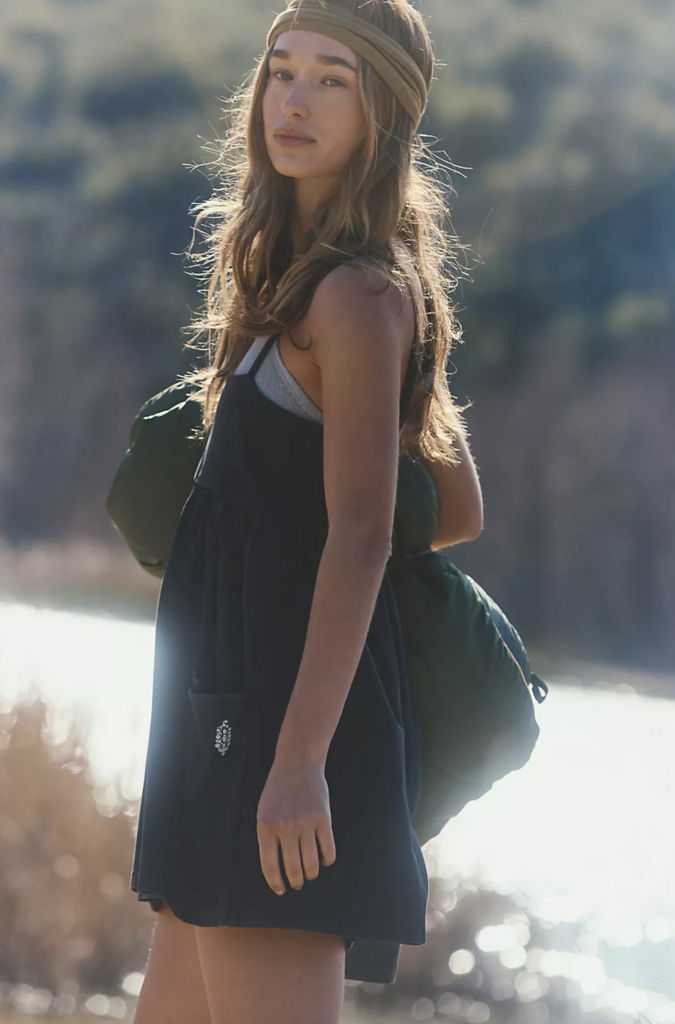 Free People Hot Shot Strappy Romper