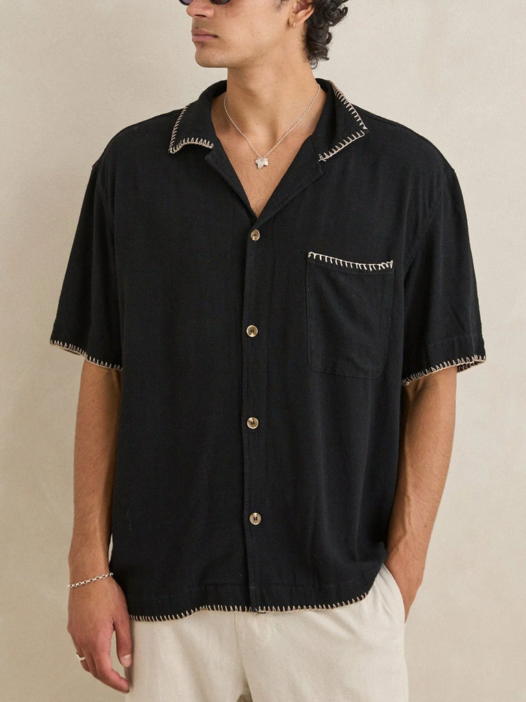 Rhythm Relaxed Whip Stitch Short Sleeve Shirt