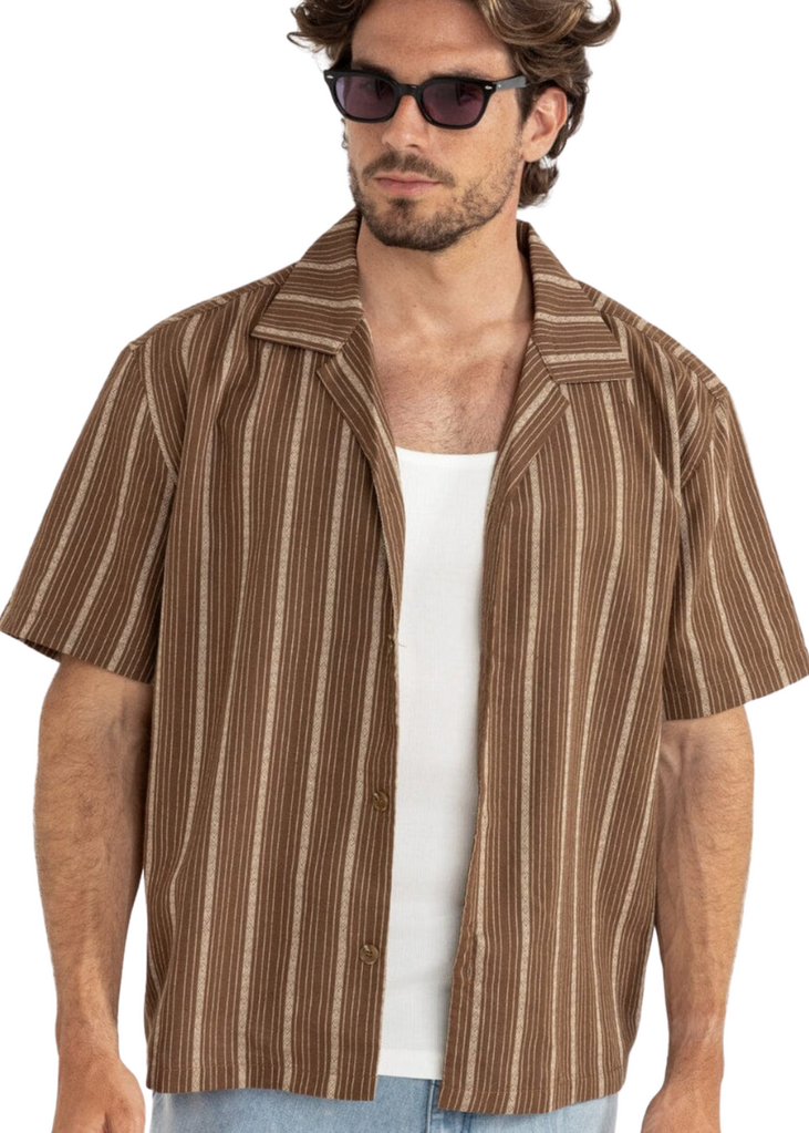 Rhythm West Winds Stripe Short Sleeve Shirt