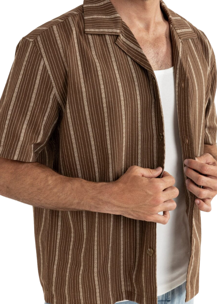 Rhythm West Winds Stripe Short Sleeve Shirt