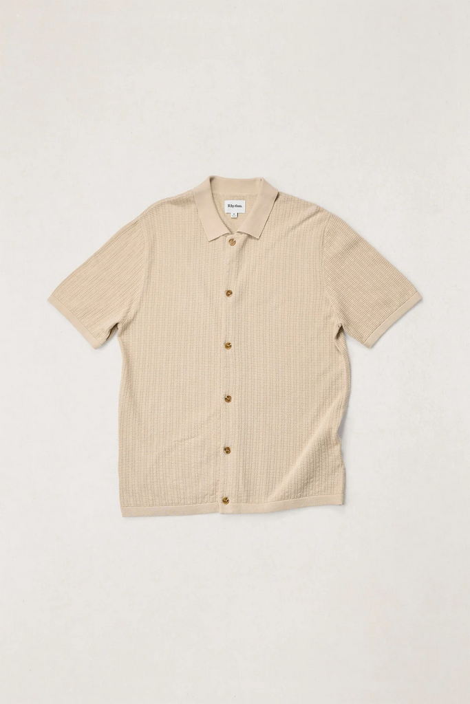 Rhythm Textured Knit Short Sleeve Shirt