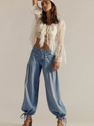 Free People Lotus Balloon Jean