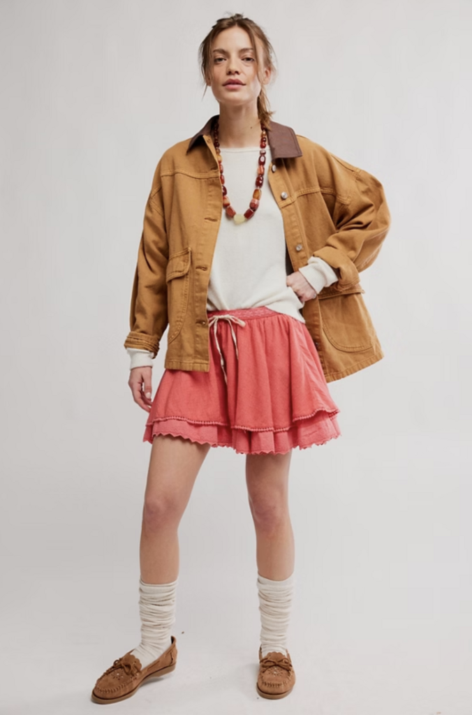 Free People Lady Tulip Mini Skirt