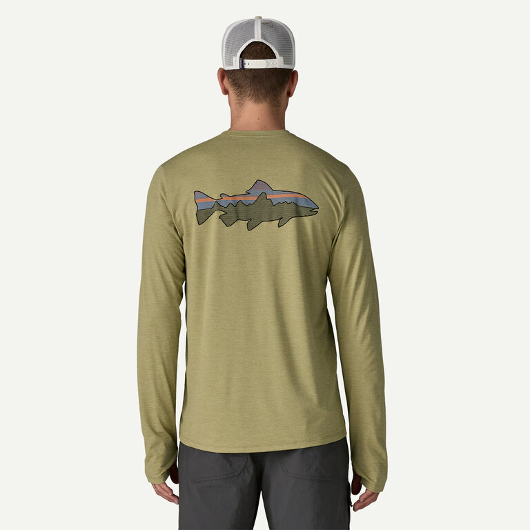 Patagonia M's L/S Cap Cool Sun Shirt - Fitz Roy Trout
