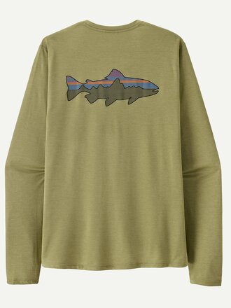 Patagonia M's L/S Cap Cool Sun Shirt - Fitz Roy Trout