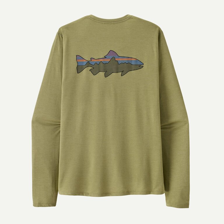Patagonia M's L/S Cap Cool Sun Shirt - Fitz Roy Trout