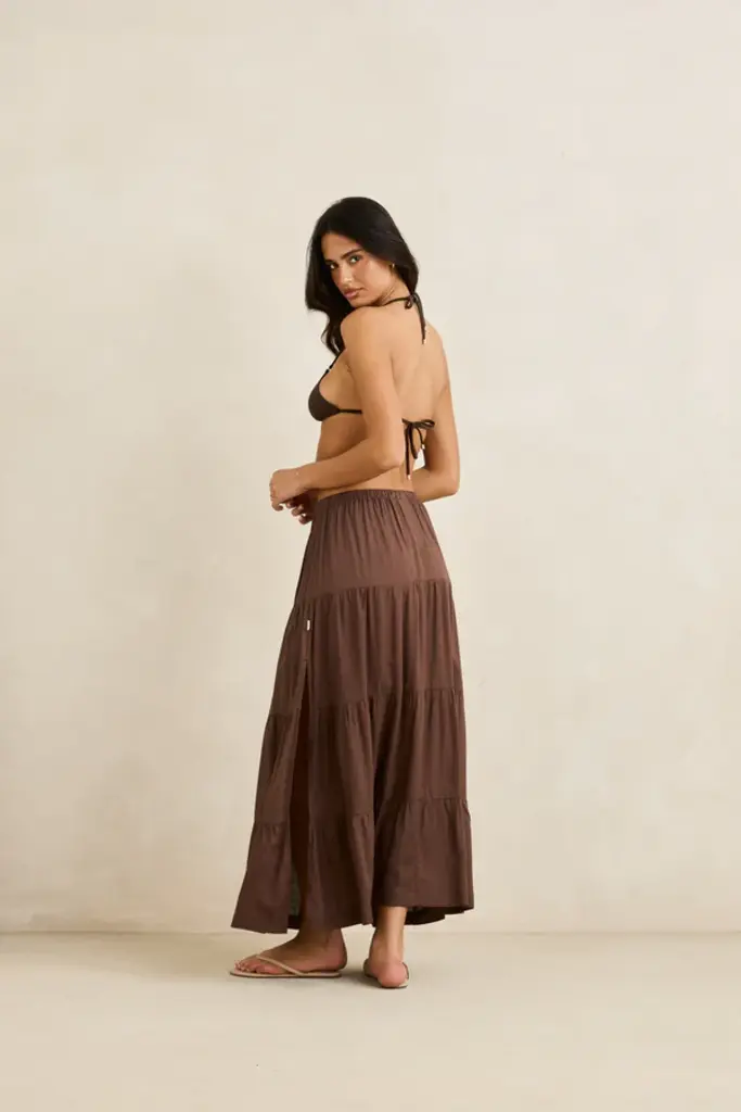 Rhythm Classic Tiered Maxi Skirt