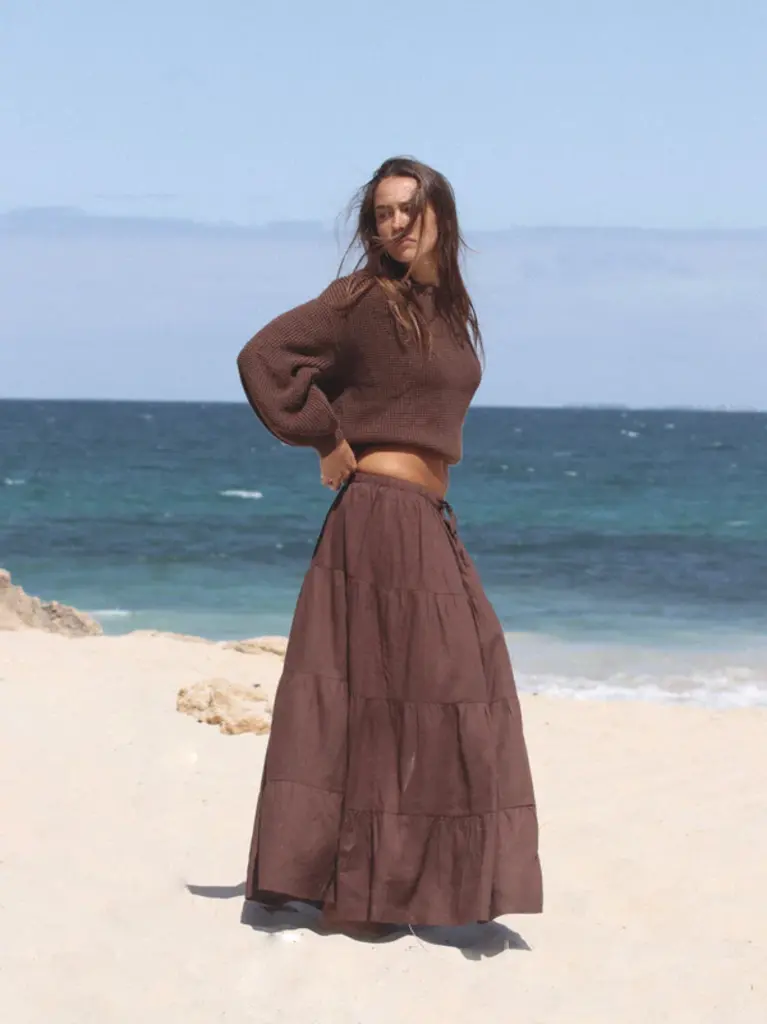 Rhythm Classic Tiered Maxi Skirt