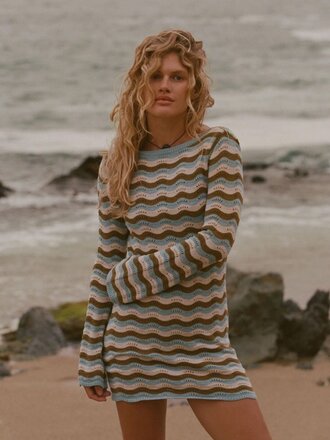 Rhythm Whispering Tides Knit Mini