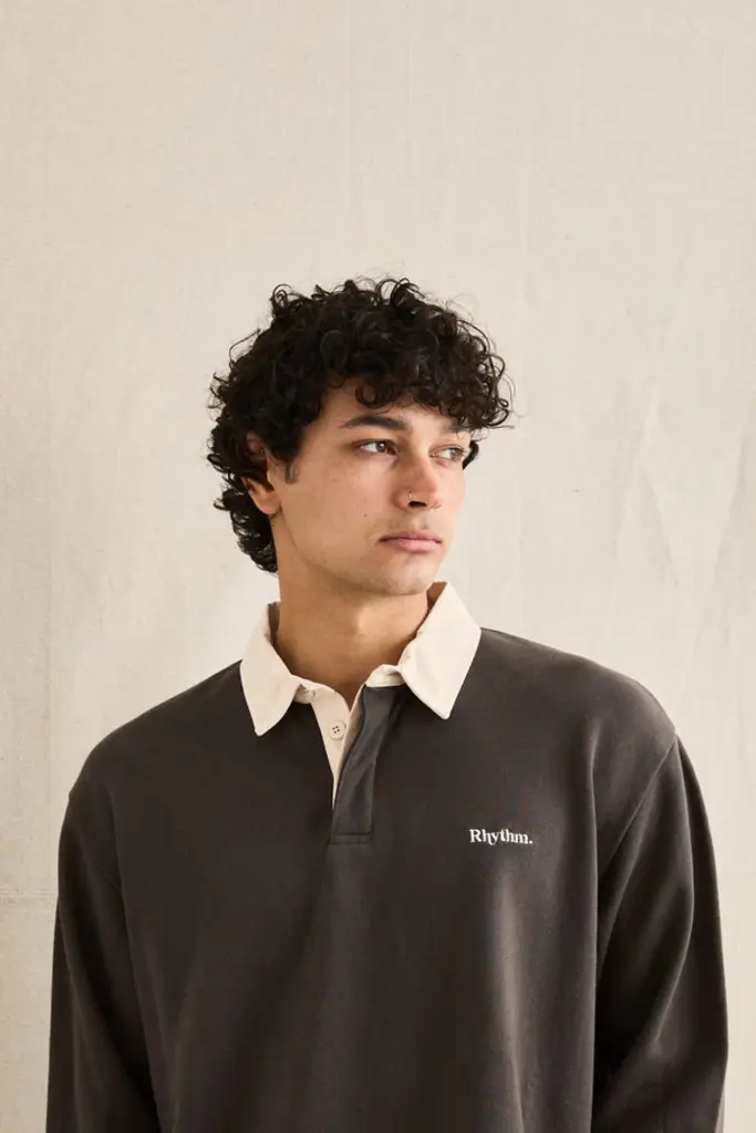 Rhythm Koa Vintage Rugby LS Polo