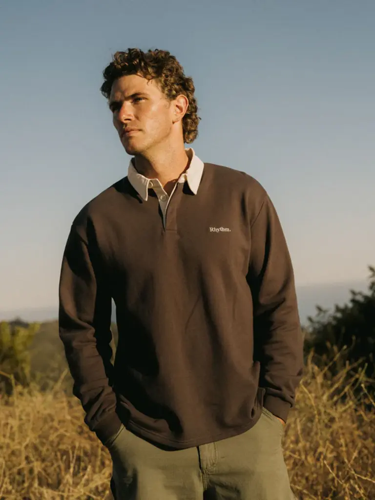 Rhythm Koa Vintage Rugby LS Polo