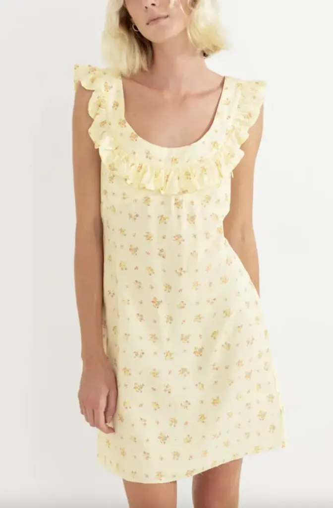 Rhythm Dahlia Off Shoulder Mini Dress