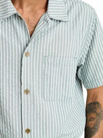 Rhythm Seersucker Stripe SS Shirt
