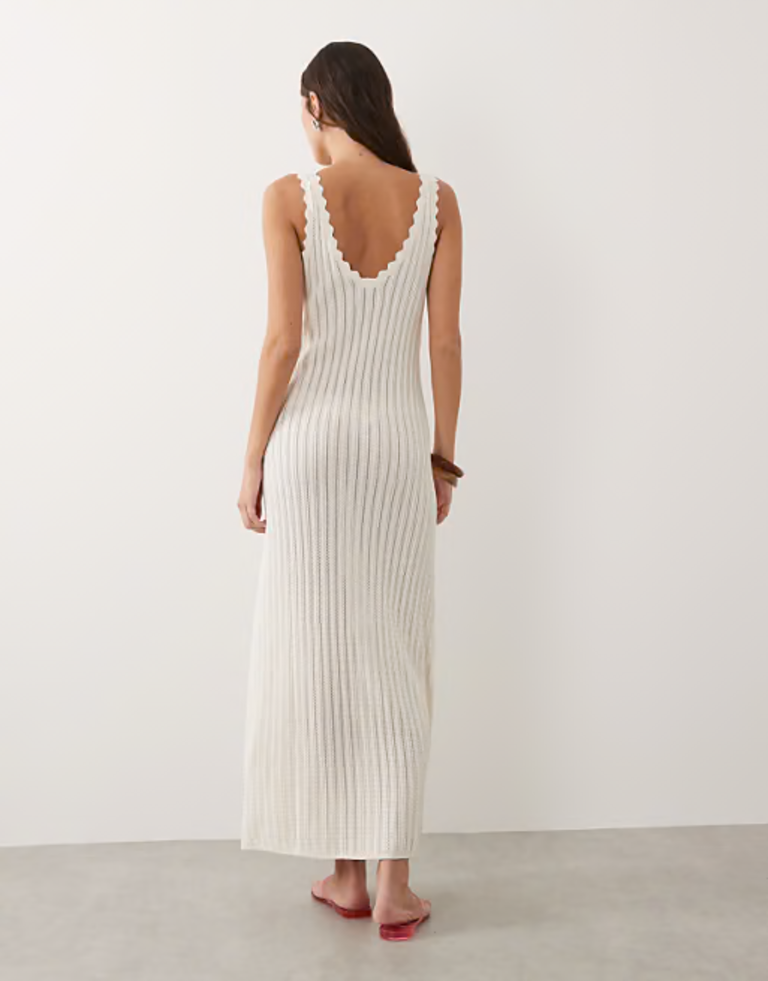 Rhythm Scallop Knit Maxi Dress