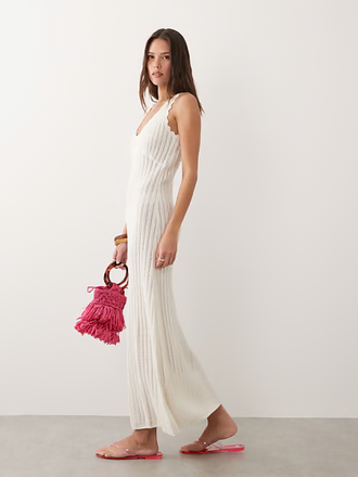 Rhythm Scallop Knit Maxi Dress