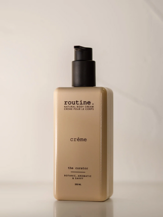 routine. The Curator 350ml Natural Body Cream