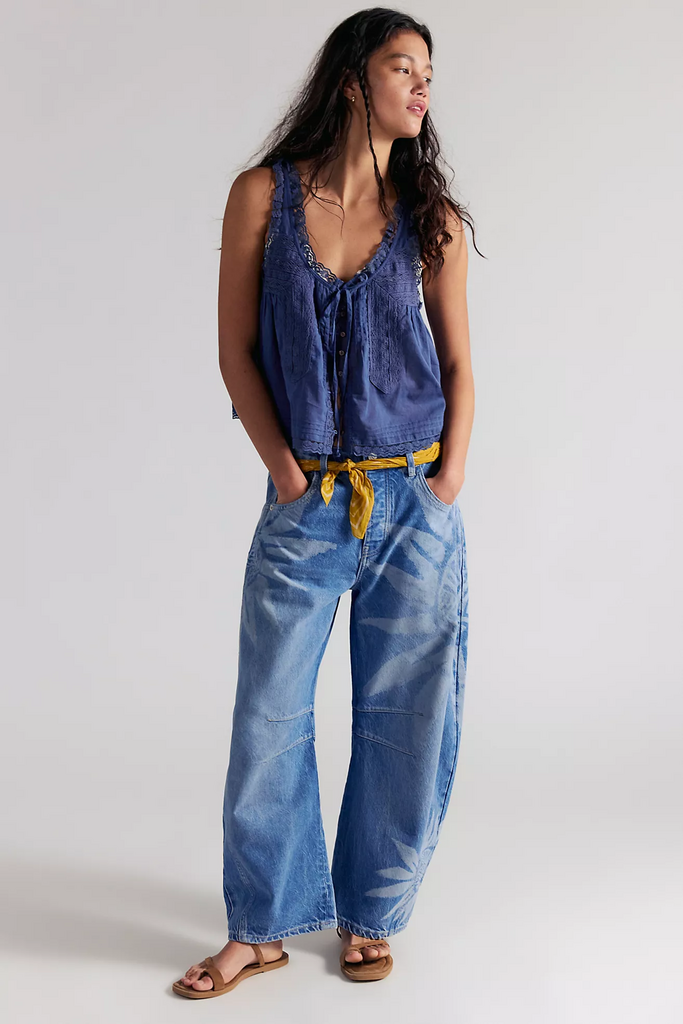 Free People Good Luck Printed Barrel
