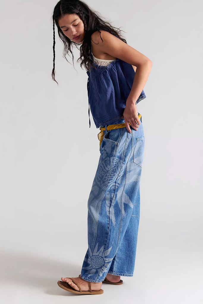 Free People Good Luck Printed Barrel