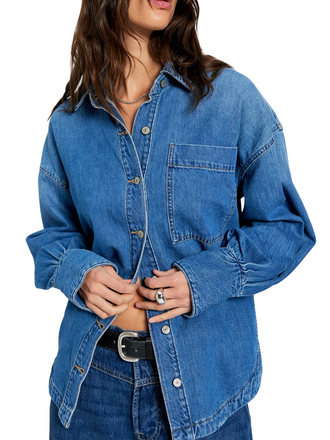 Free People Ashley Denim Shirt