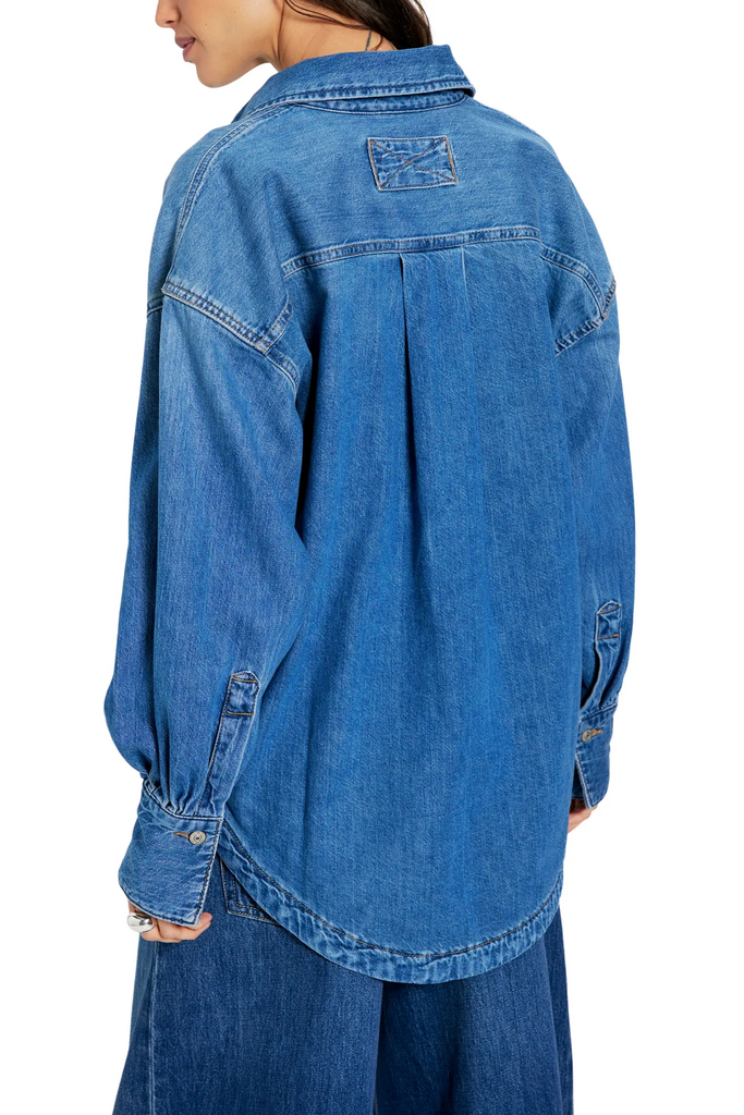 Free People Ashley Denim Shirt