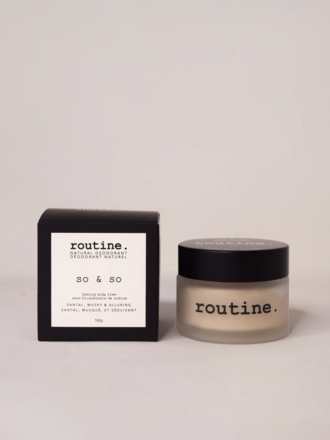 routine. So & So - BSF Deodorant - 58g