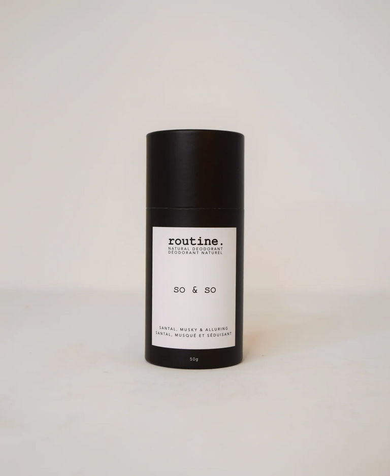 routine. So & So - BSF - 50g Deodorant