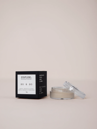 routine. Mini Natural Deodorant - So & So 5g