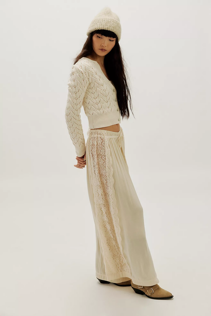 Free People Pretty in Pointelle Cardi