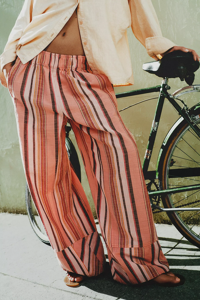 Free People Days End Solar Linen Stripe