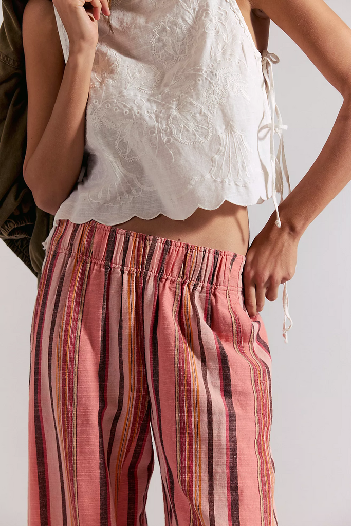 Free People Days End Solar Linen Stripe