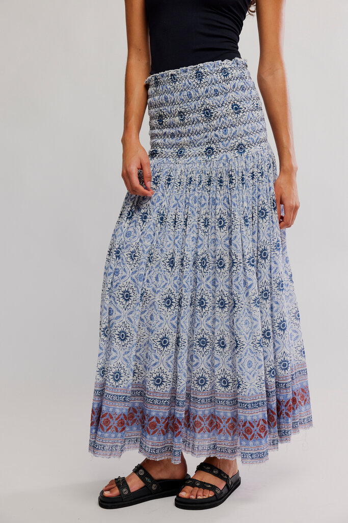 Free People Ravenna Printed Convertible Maxi Skirt