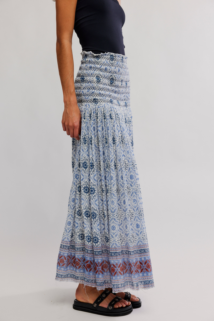 Free People Ravenna Printed Convertible Maxi Skirt